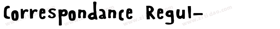 Correspondance Regul字体转换